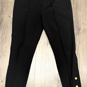 Tory Burch Black womens Alexis Snap hem Pants sz M
